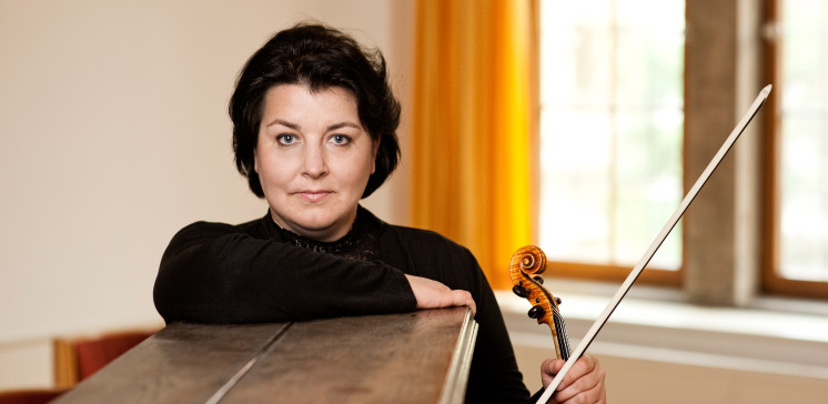 Kathrin Bscheidl mit Violine